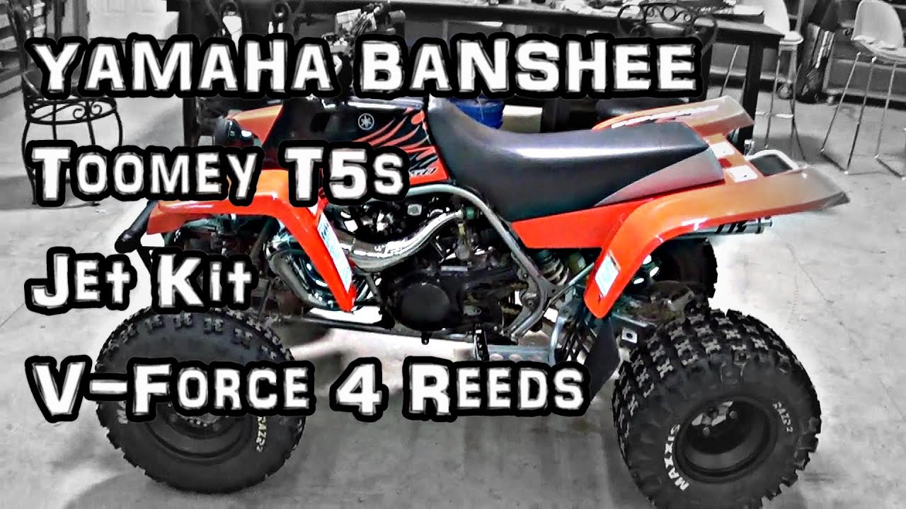 Yamaha Banshee 350 | Toomey T5 Exhaust | Jet Kit | V-Force 4 Reed INSTALL!