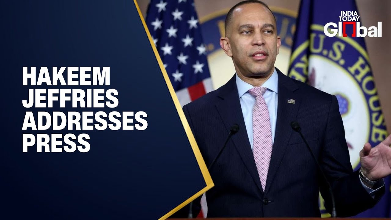 LIVE: Democratic Leader Hakeem Jeffries Holds News Conference at U.S. Capitol