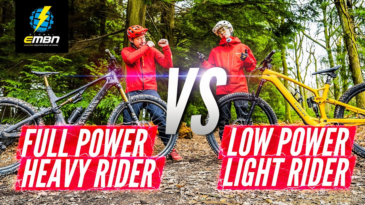 Heavy Rider On Full Power Vs Light Rider On Lightweight EMTB!