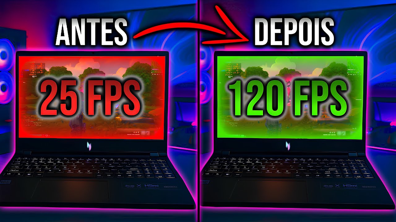 Fiz ISSO no Nitro V15 e o FPS EXPLODIU! (RTX 3050 em ação)
