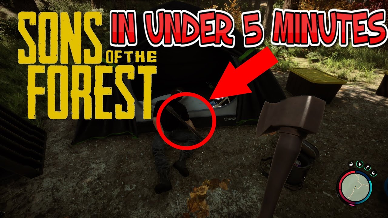 How to get the Modern Axe in under 5 Minutes! Sons of the Forest Guide