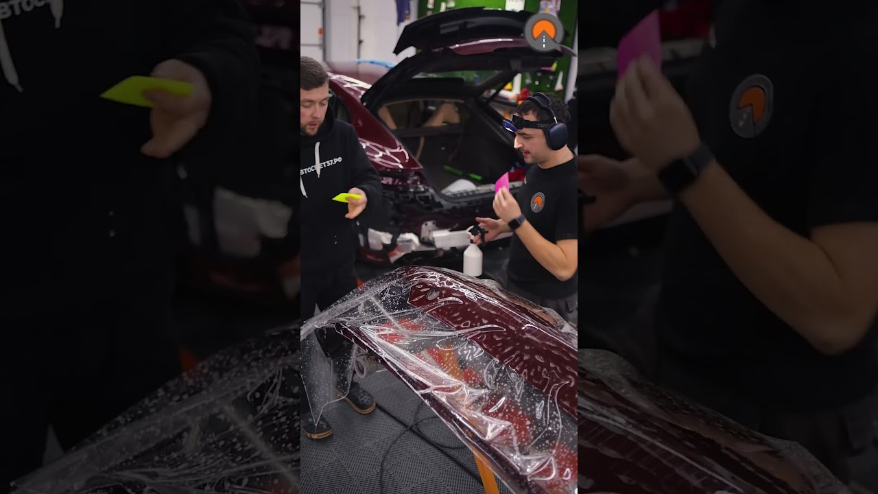 Оклейка Porsche полиуретаном: защита и безупречный вид #бронированиеавто #madetailing#детейлинг#ppf