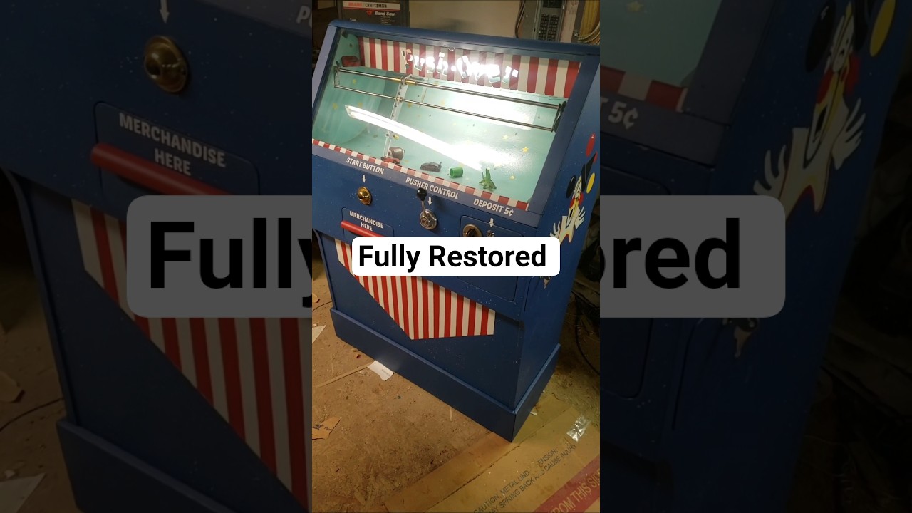 Finishing Restoring an Extremely Rare Arcade Machine #repair #vintage #retro #restoration #arcade