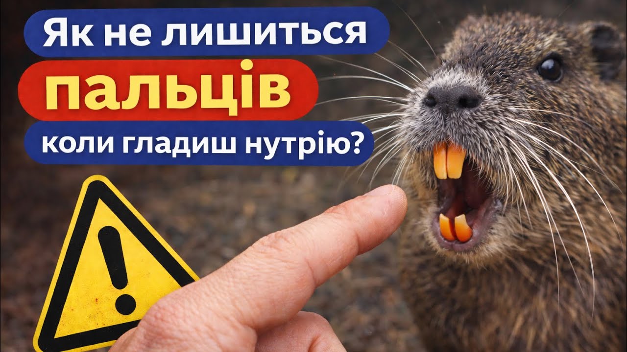 Як не лишиться пальців коли гладиш нутрію? 