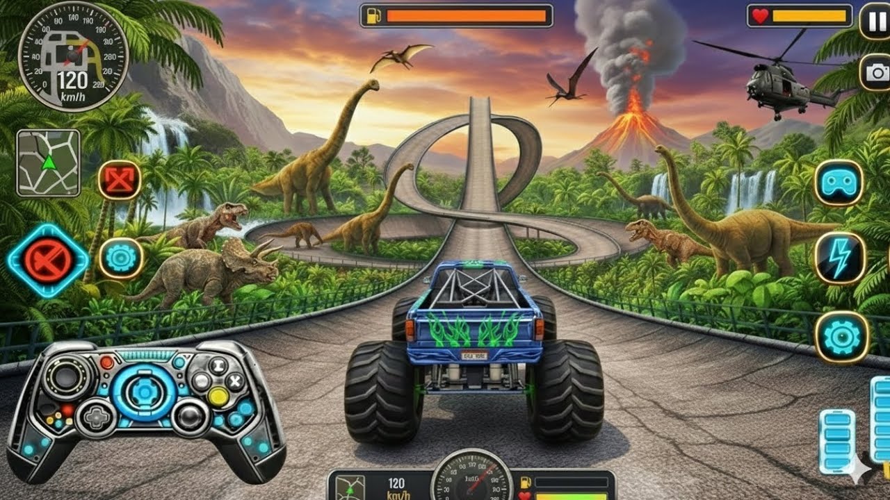 Mega Ramp Monster Truck Stunts – Ultimate GT Racing Challenge | Android Gameplay