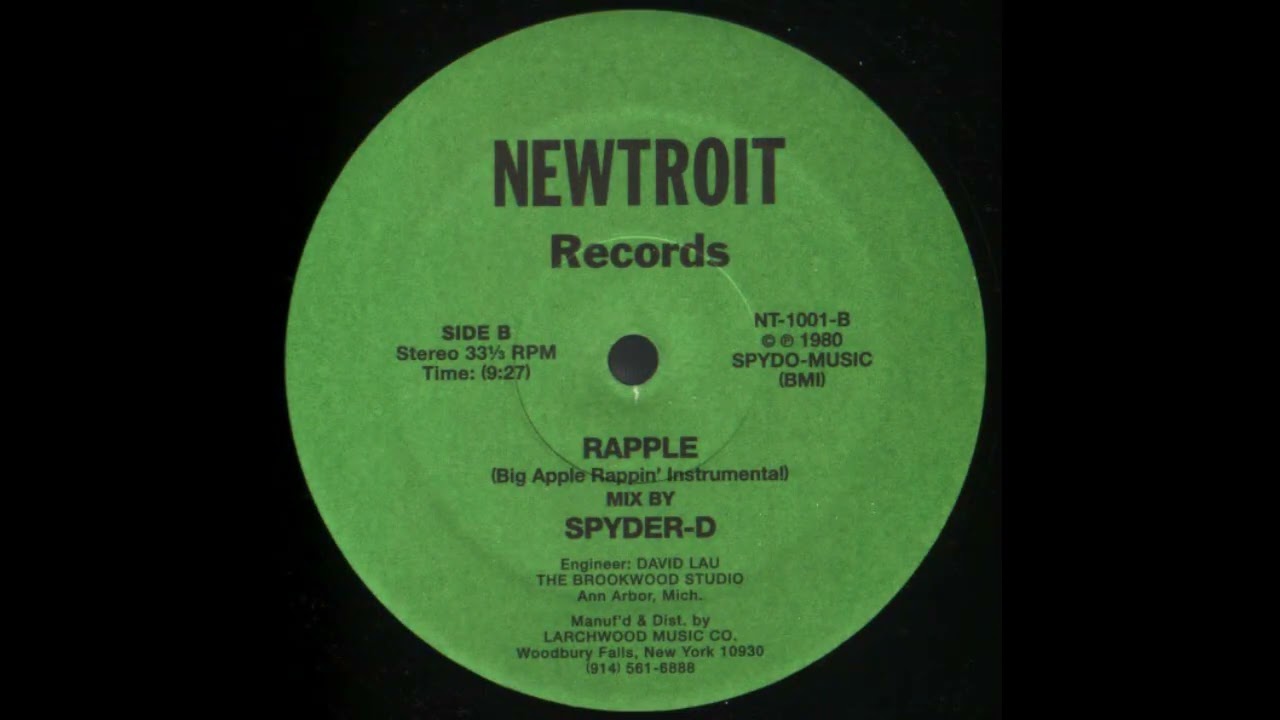 Spyder-D - Big Apple Rappin' (1980 Instrumental)