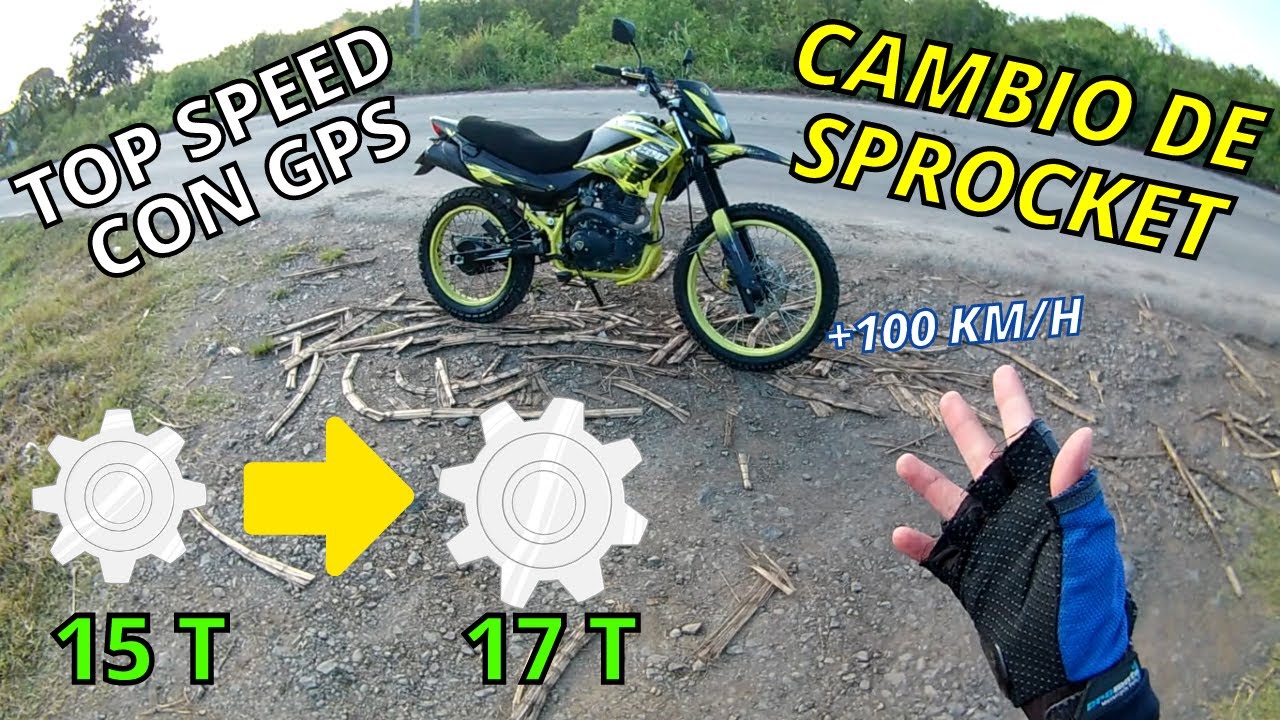 Mas Velocidad DM 200 // Cambio de Sprocket // Top Speed con GPS
