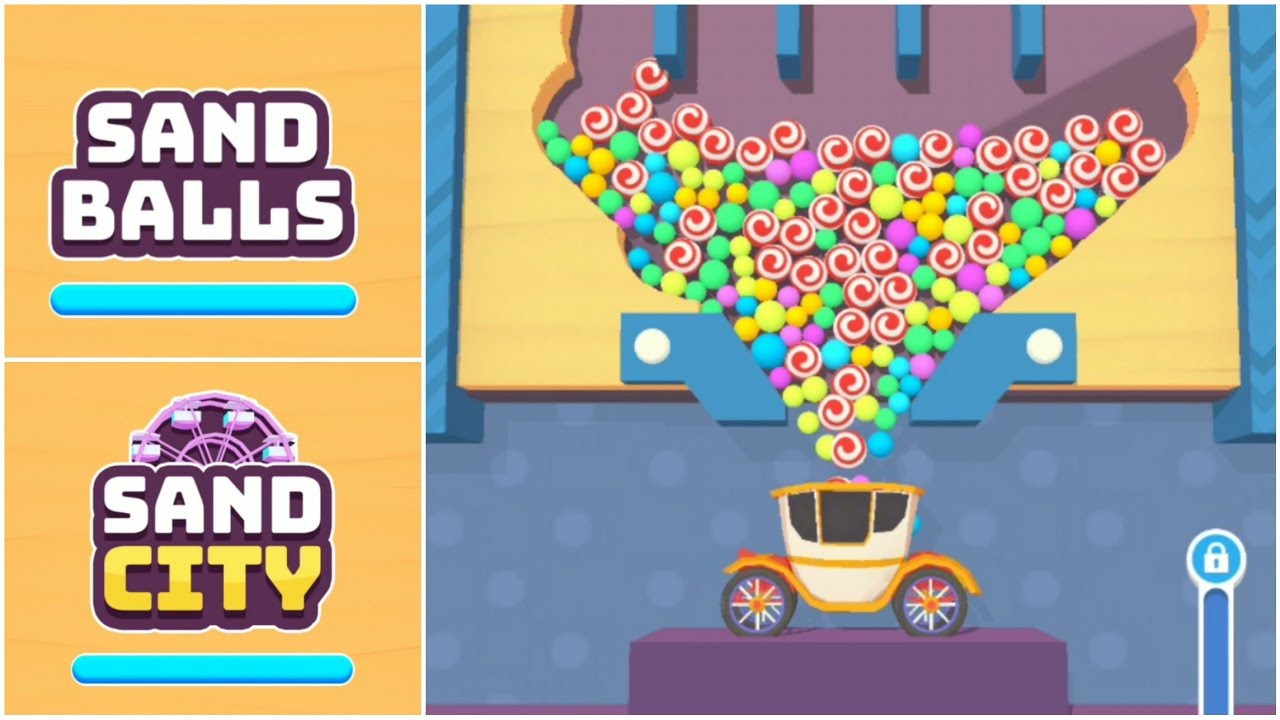 SAND CITY SAND BALLS - ALL LEVELS 1030 GAMEPLAY | UNLOCKED NEW CAR | BROUGHAM |