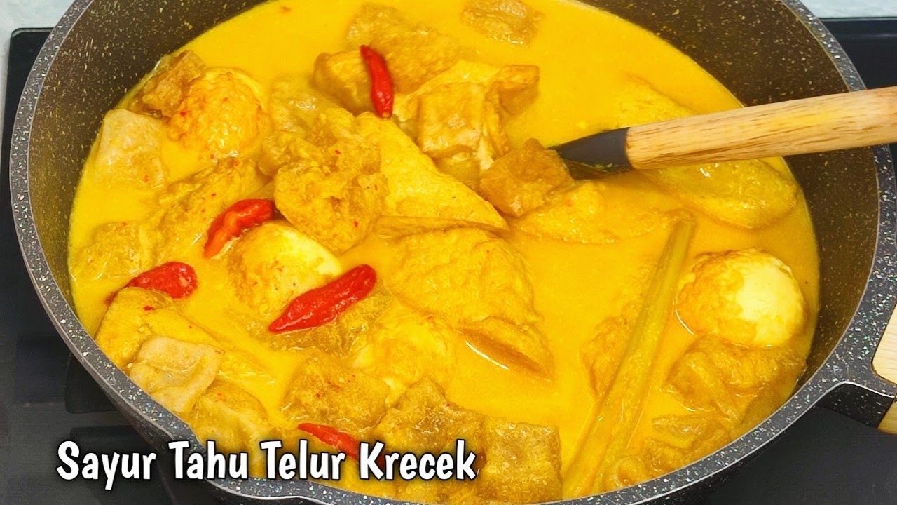 Coba Masak Sayur Ini Dirumah Yuk || Sayur Tahu Telur Krecek