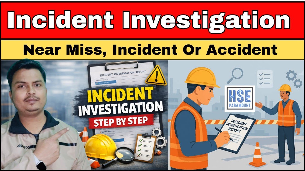 Incident Investigation Report | Near Miss, Incident Or Accident Investigation Report #hseparamount