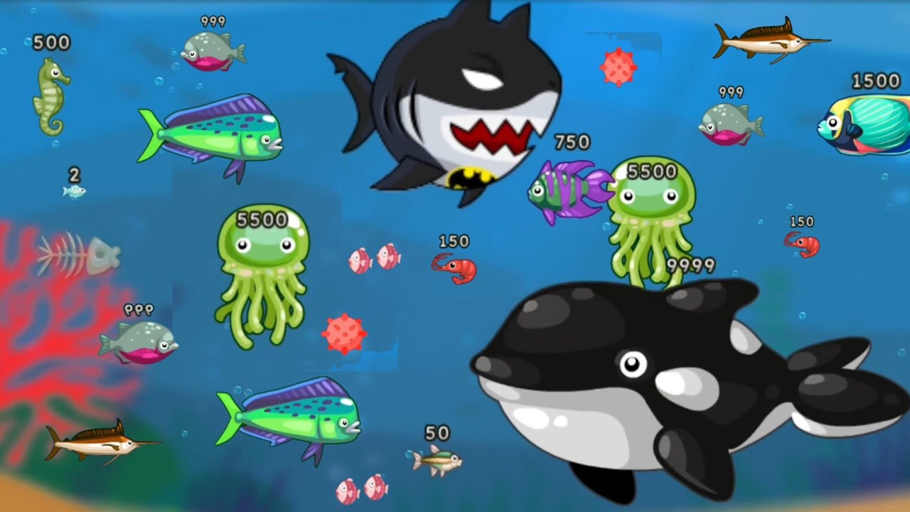Fish Eat Getting Big Gameplay Max Points | Shark vs Whale