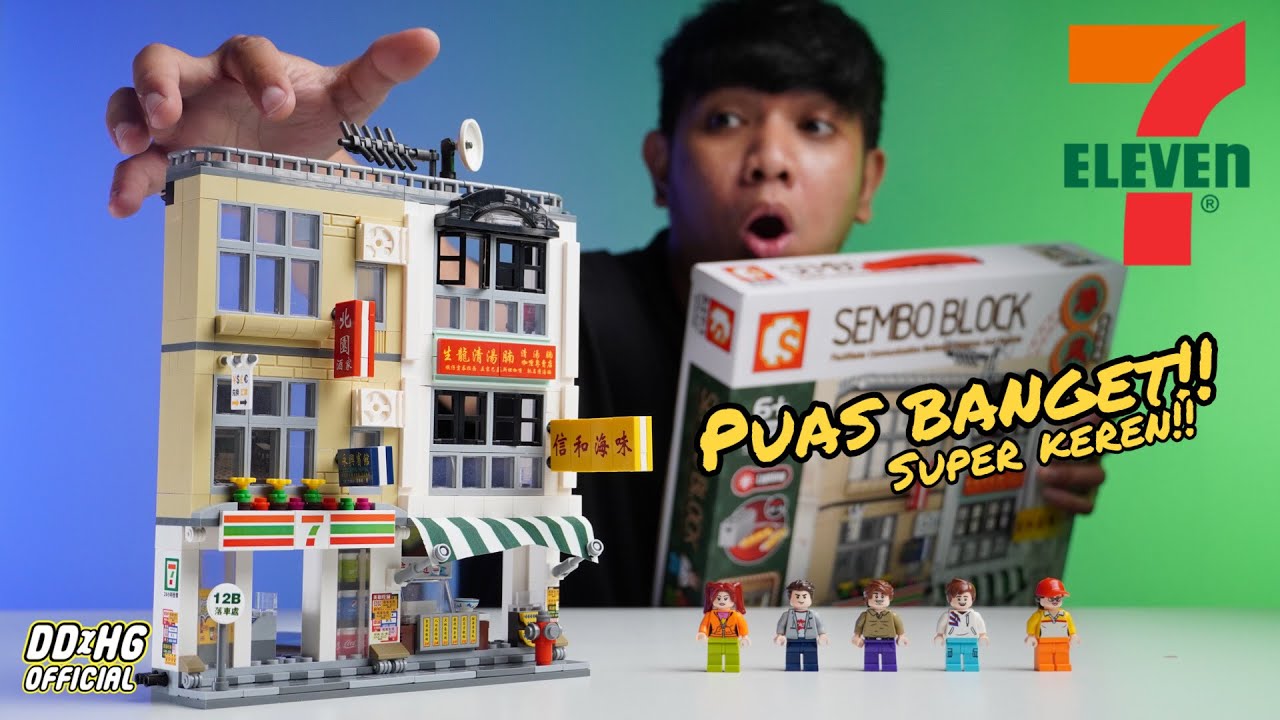 Hong Kong Apartments with Seven Eleven Store Sembo Block 601096 Unboxing Speed Build & [Review]