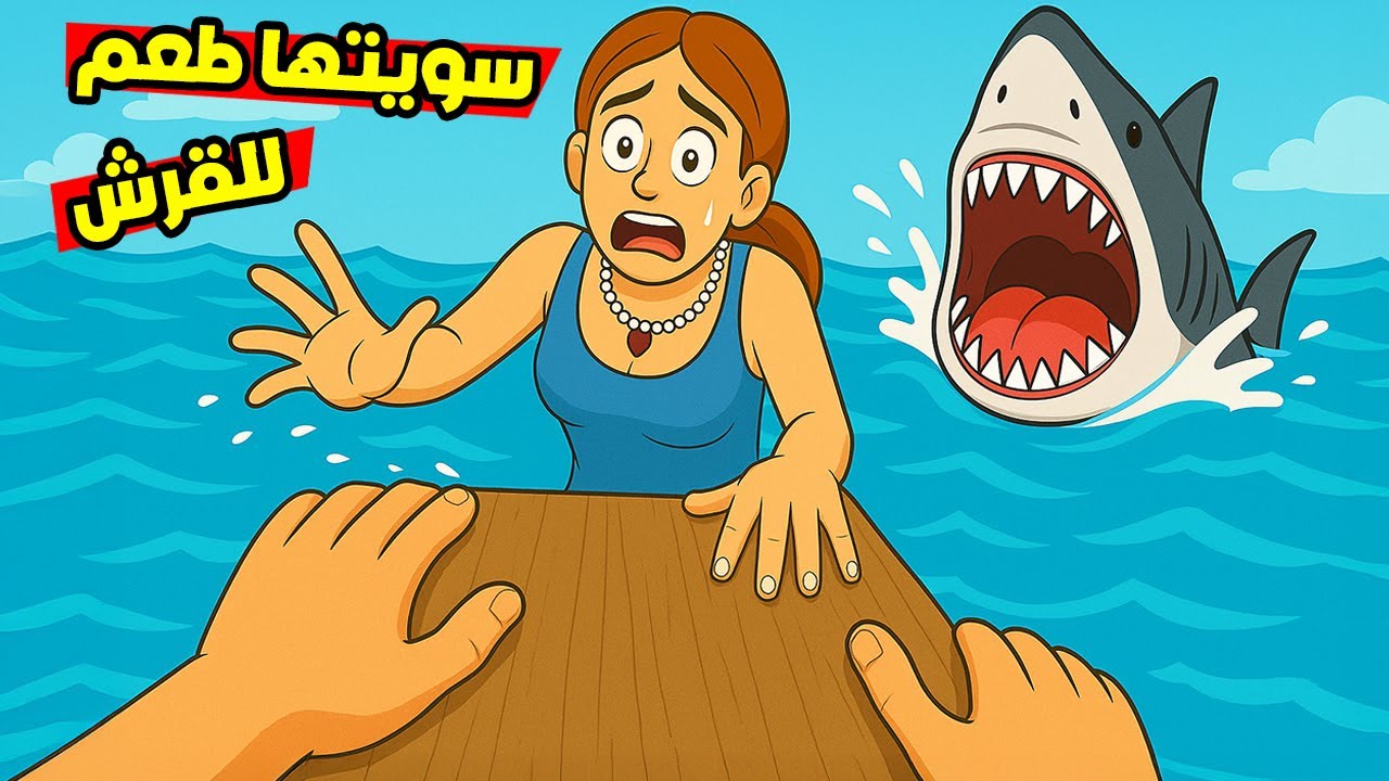 حاولت اصيد القرش بأستخدام البنت المسكينة !😱 لكن القرش اكلها !😭 Newtons Playground VR
