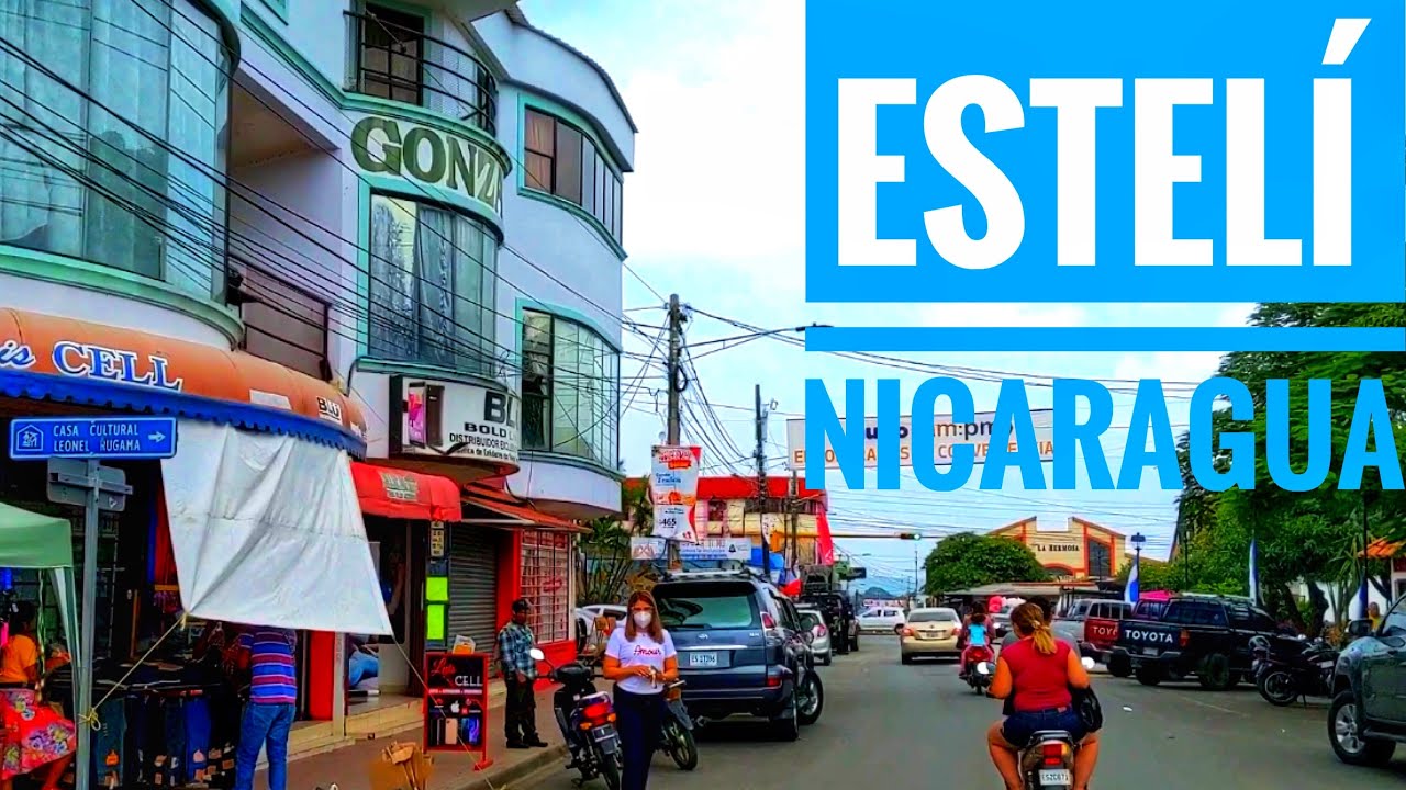 Estelí Nicaragua - recorriendo la calle central y comercios