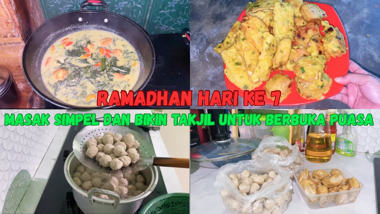 Rutinitas sore IRT || Masak dan bikin takjil untuk berbuka puasa || 