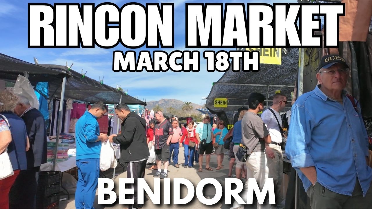 Benidorm's CROWDED Wednesday Market & Busy Rincon Bars! 🛍️🍻