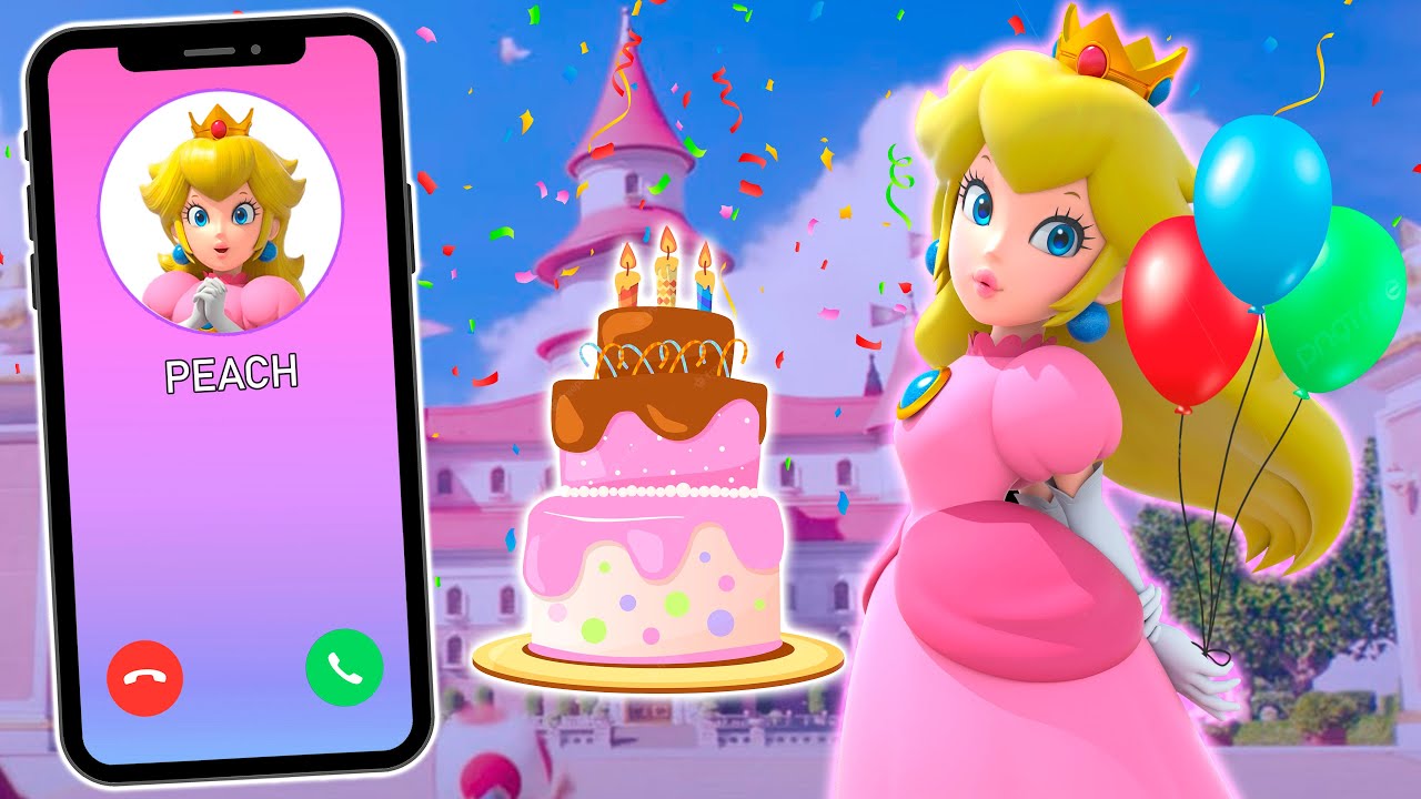 LLAMADA de la princesa PEACHES por tu cumpleaños 💗🌸📲