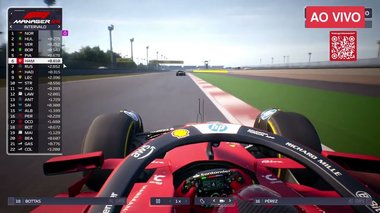 F1 AO VIVO CORRIDA GP DA CHINA COM IMAGENS F1 AO VIVO EN DIRECTO - F1 MANAGER 24 #f1