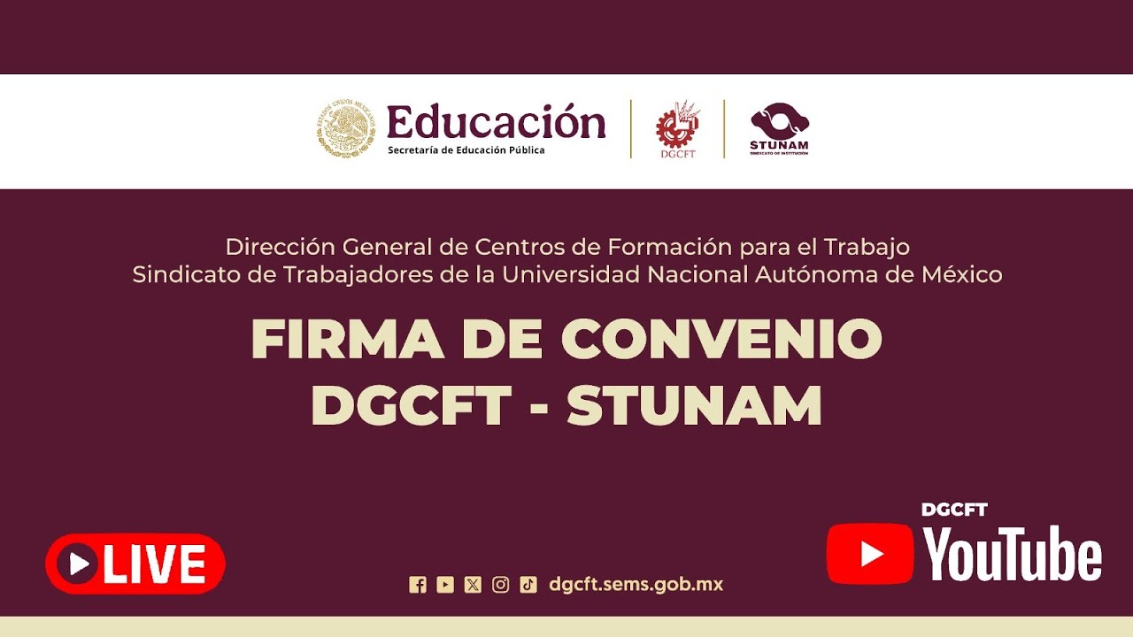 Firma de acuerdos CECATI-STUNAM