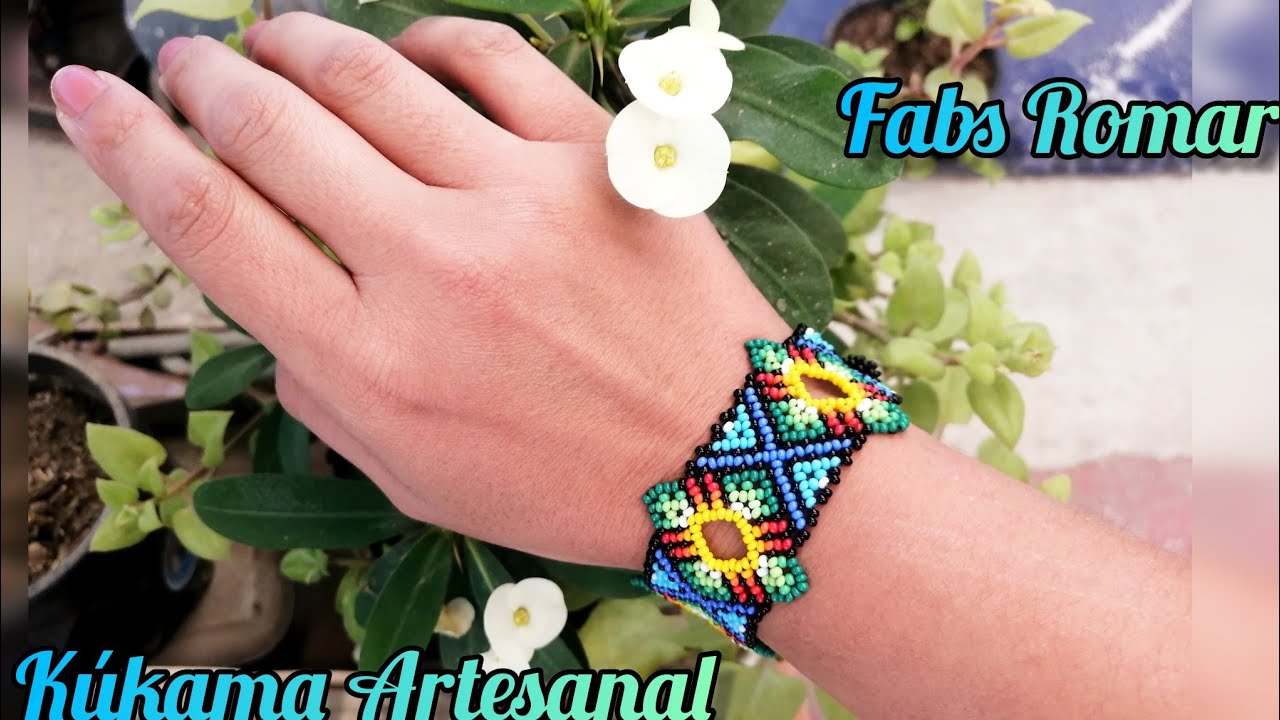 pulsera de chaquira estilo huichol multi color ❤️🥰