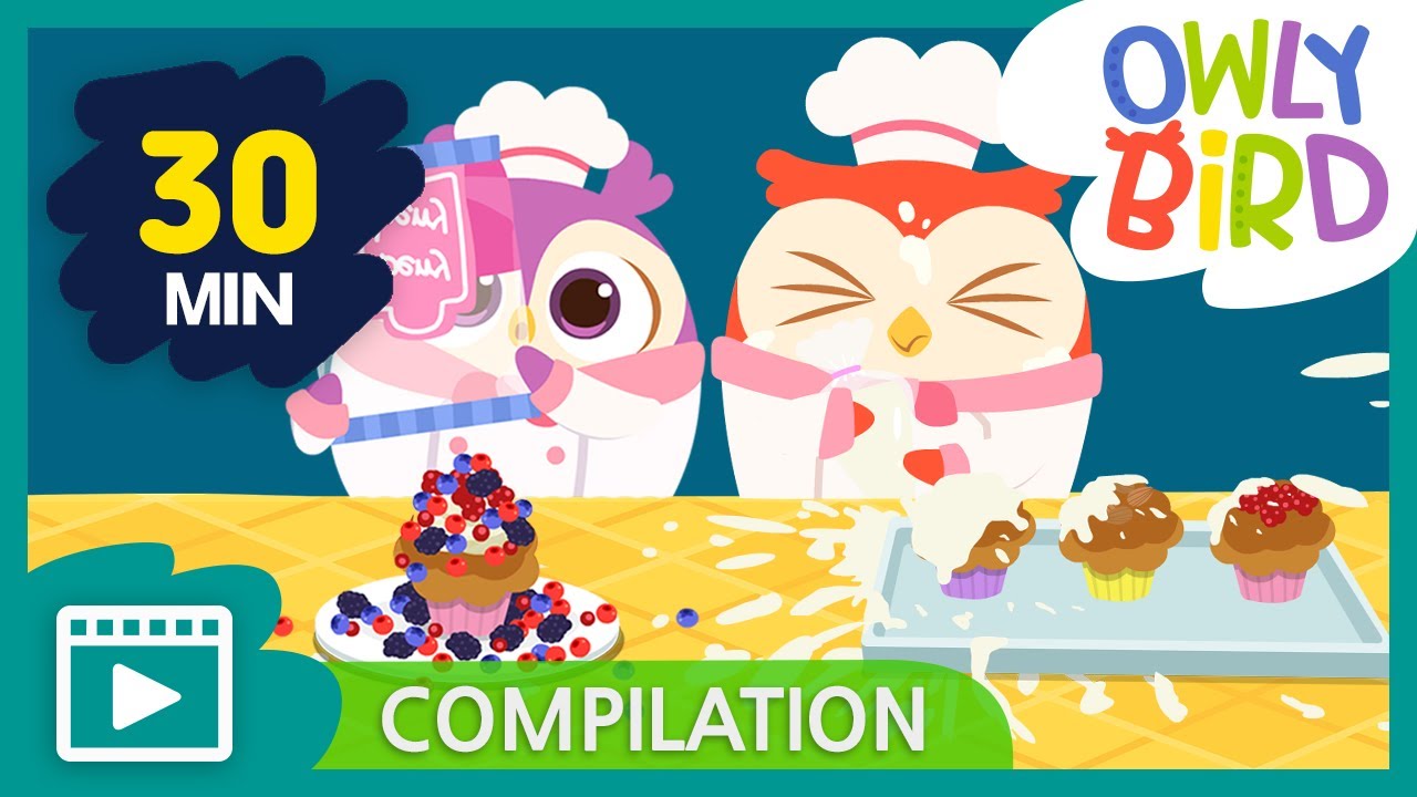 30 min Food Song Compilation | Compilation | Nursery Rhymes | OwlyBird | Kids Songs