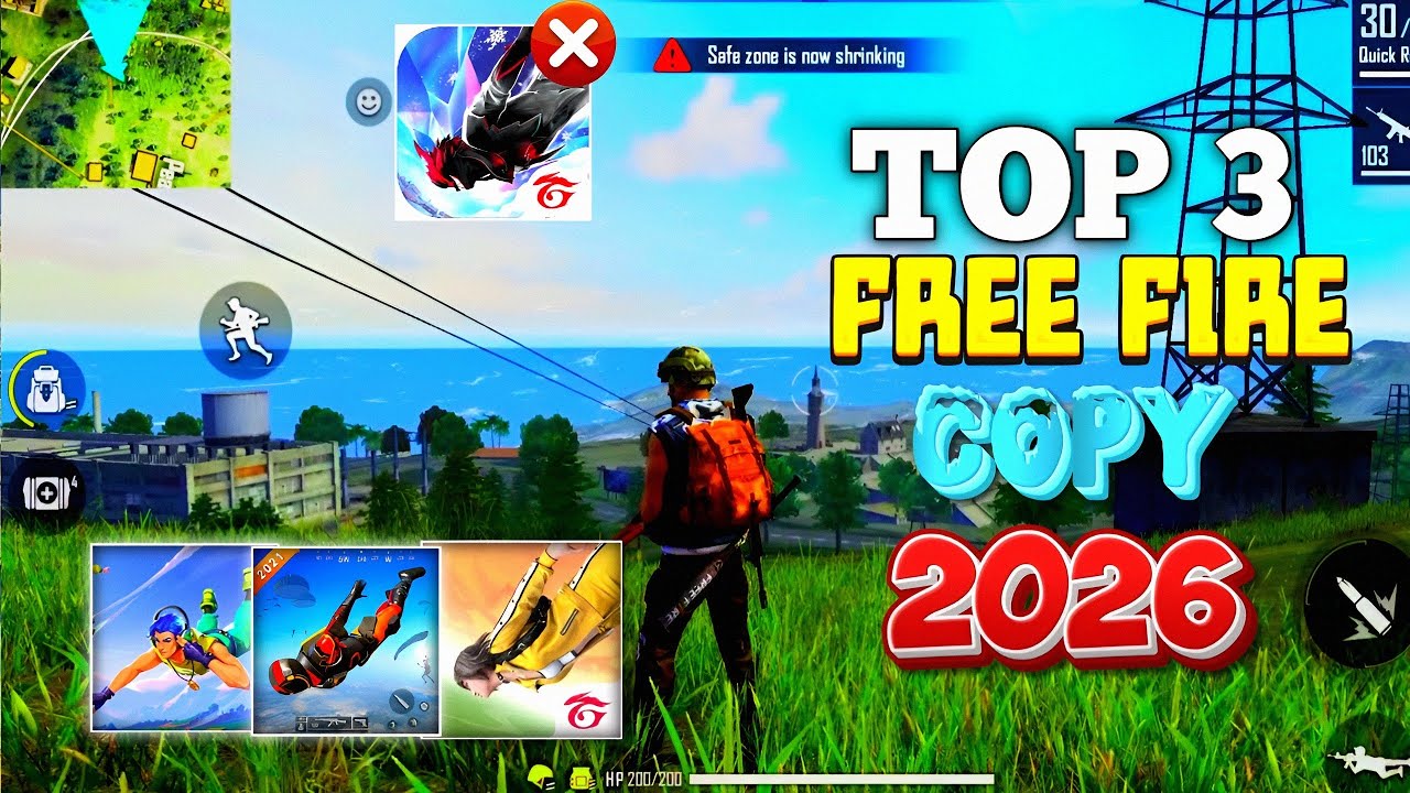 TOP 3 FREE FIRE COPY GAMES FOR LOW DEVICE 2026 