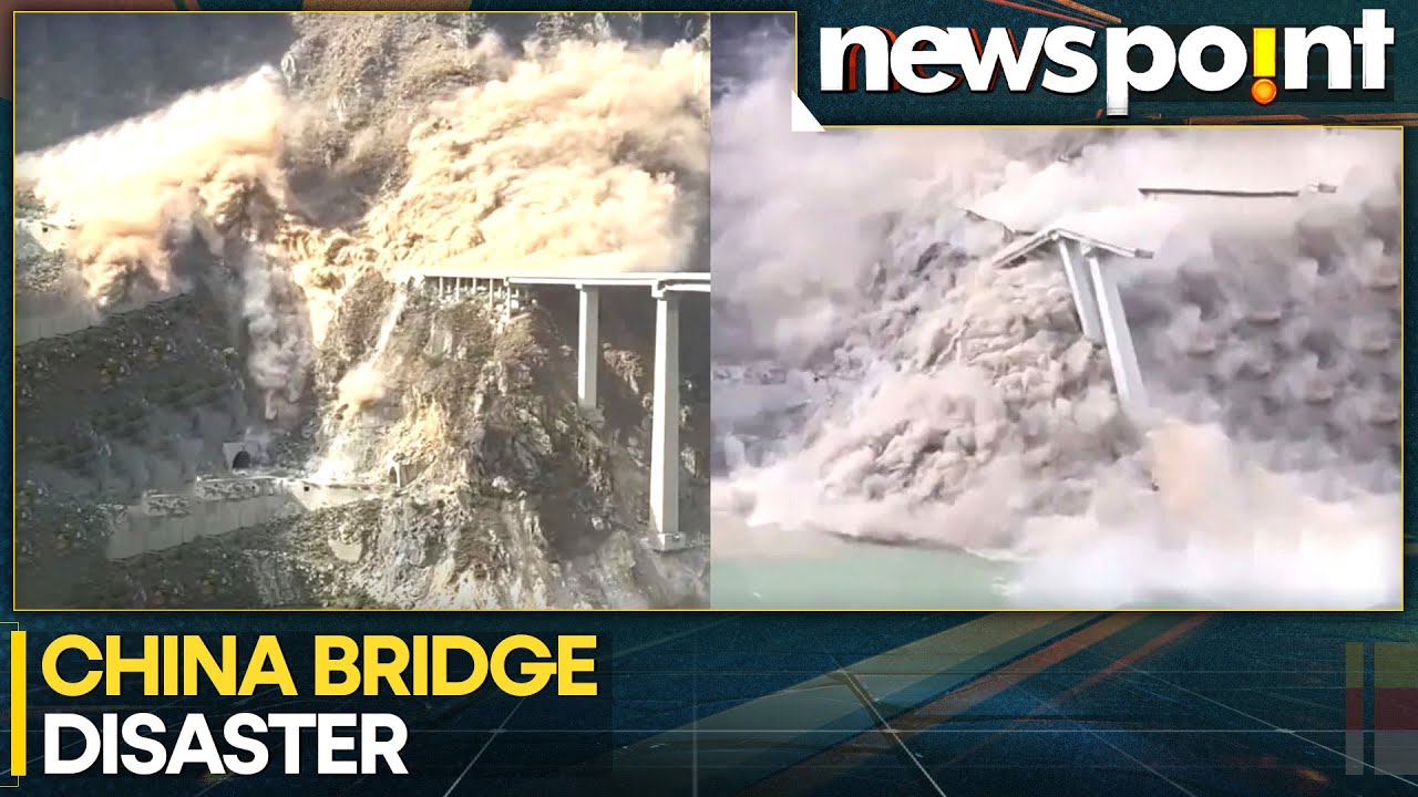 Dramatic Collapse of Hongqi Bridge in Southwest China Following Landslide | WION Newspoint