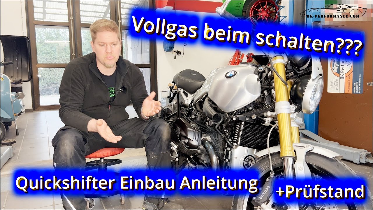 BMW nineT Healtech Quickshifter Einbau Anleitung mit Prüfstand bei DK Performance