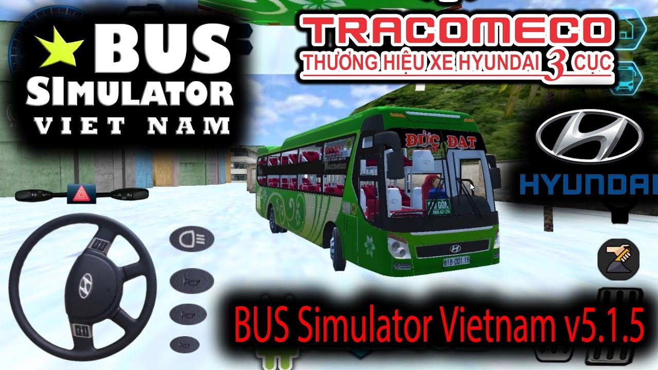 Cập nhập MOD XE mới Hyundai Tracomeco giường nằm game Bus Simulator Vietnam [NEW UPDATE v5.1.5]