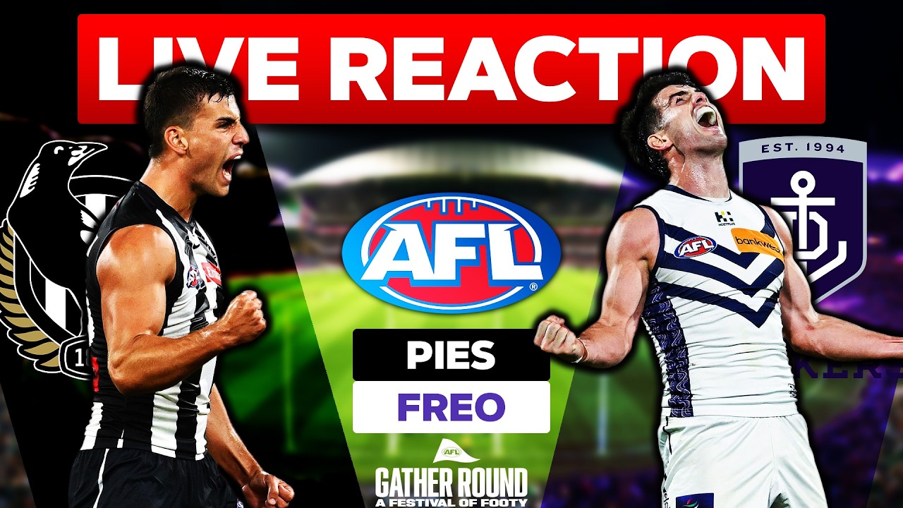 COLLINGWOOD VS FREMANTLE | AFL LIVE REACTION 2026