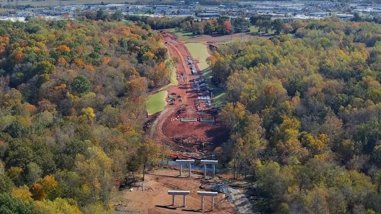 Fly Over Clarksville's Spring Creek Parkway