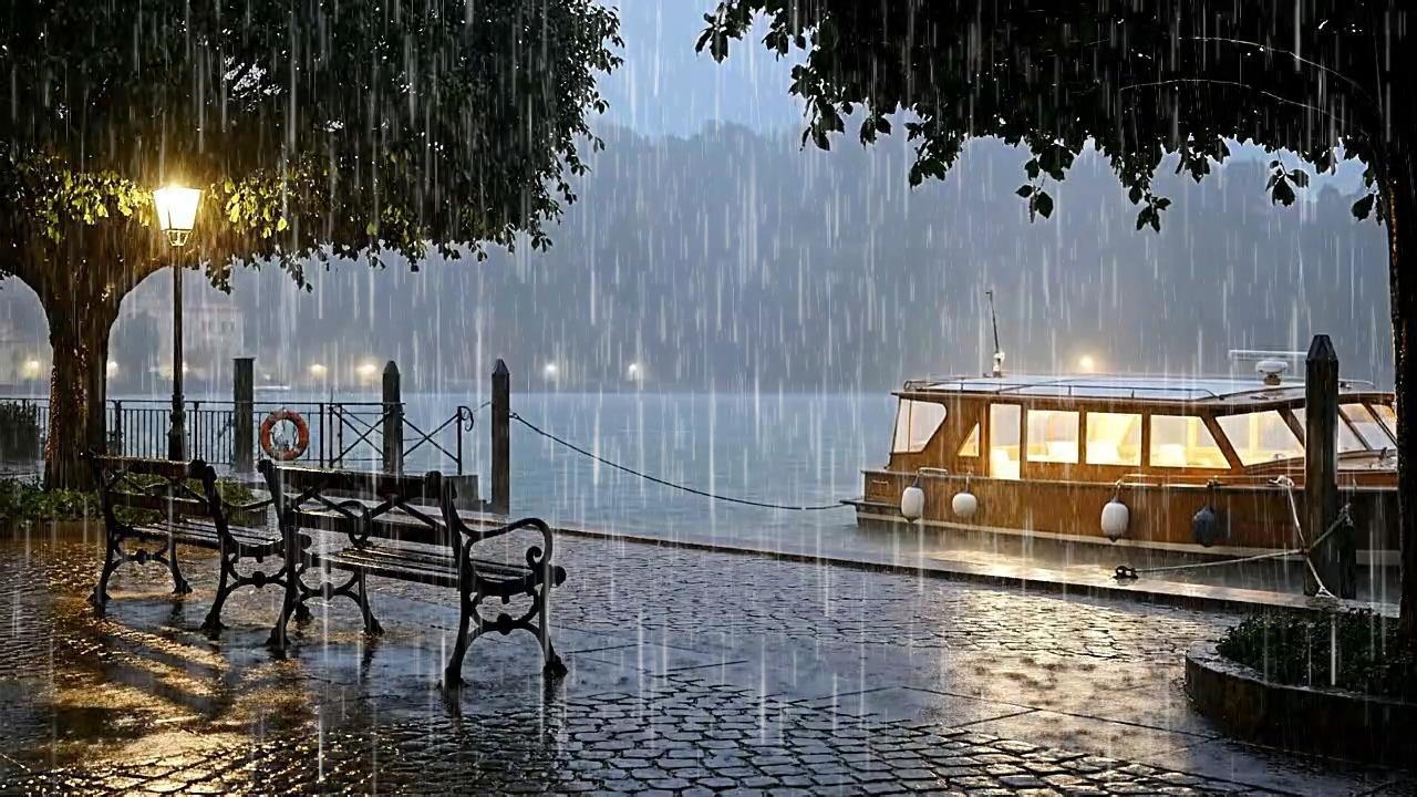 Heavy Rainstorm Deep Sleep 🌧️ | Rain Sounds for Relaxation and Insomnia