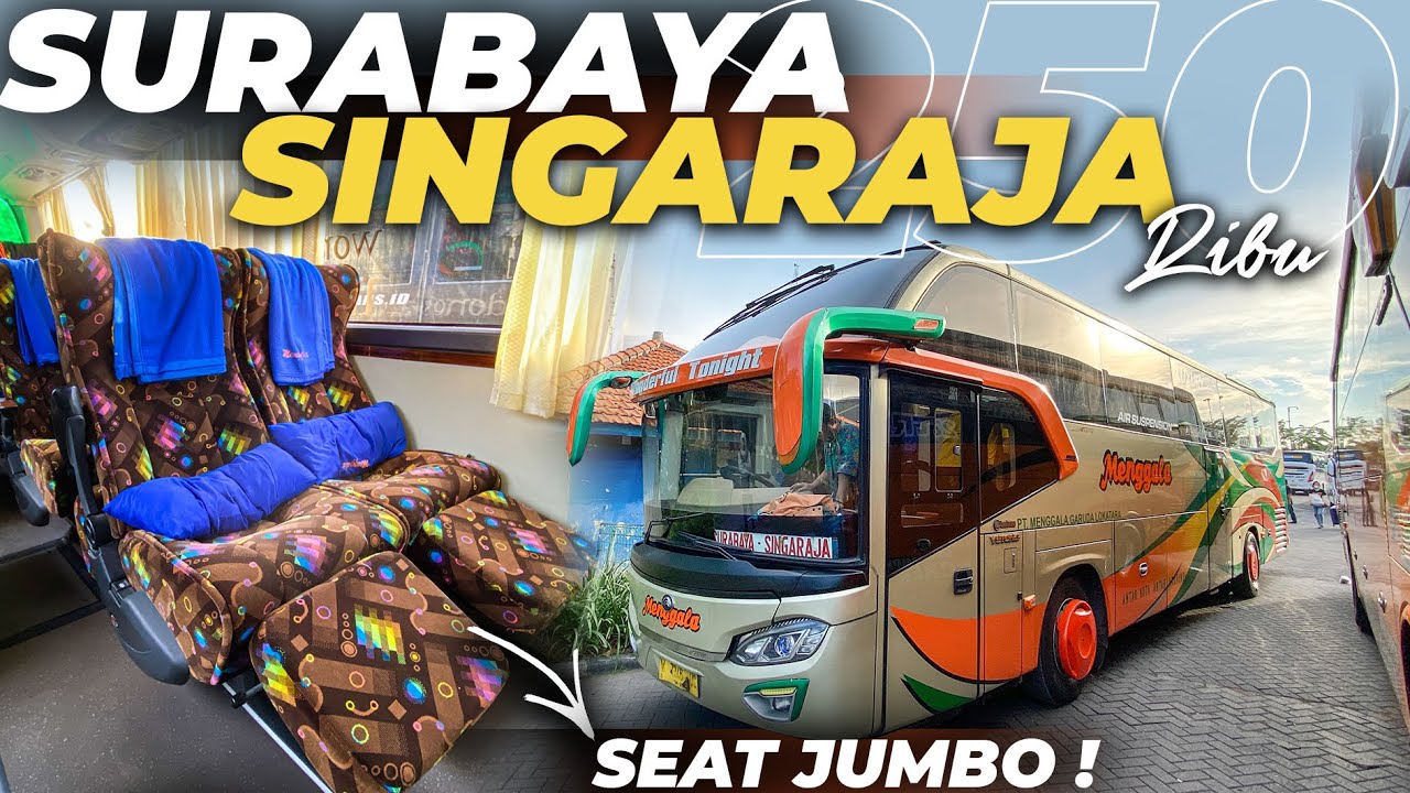 RUTE JARANG TER-EKSPOSE | Surabaya - Singaraja Naik Bus Menggala Chasis Yutong.