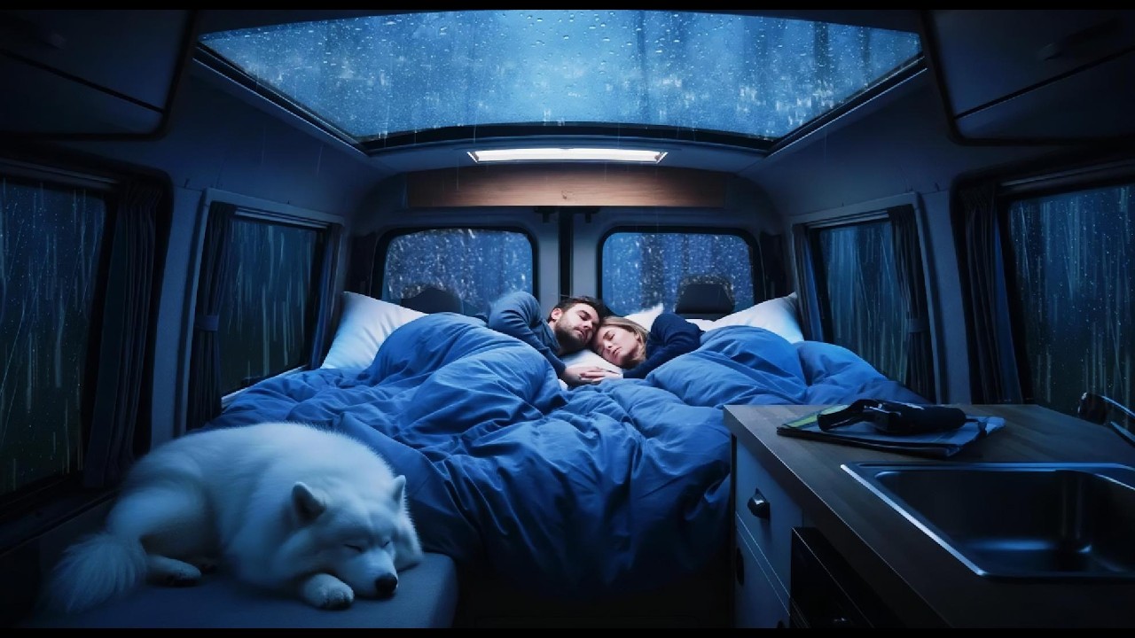Relaxing Rain in Car 🌧️ Heavy Raindrops for Deep Sleep and Peaceful Night Calm -ASMR RAIN CAR