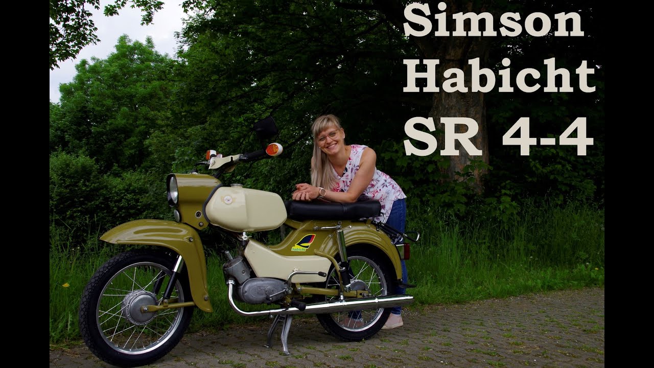Simson Habicht SR4-4 Bj 1974 4Gang Sound Details Walkaround Probefahrt Räderwechsel Oldtimer Blondie