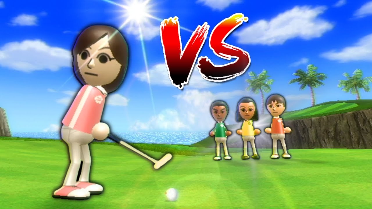 4 Guest Mii's vs Wii Sports Resort: Golf (Resort C)