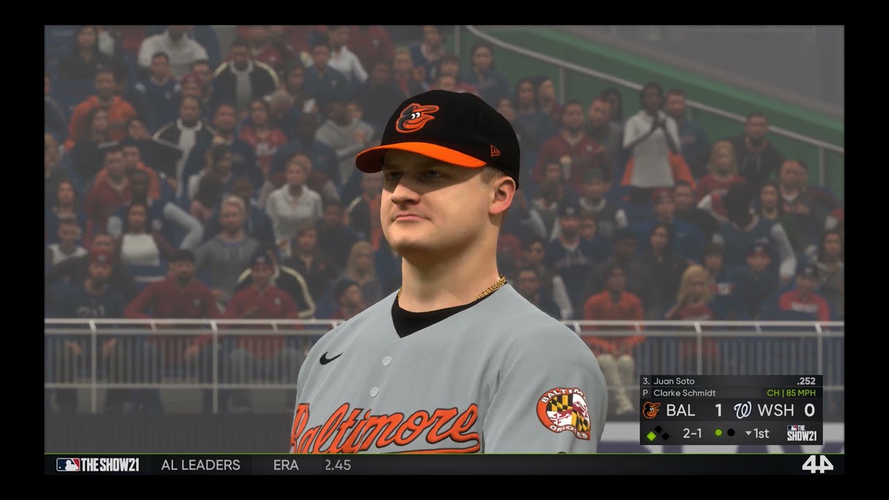 MLB The Show 21 Franchise mode gameplay: Baltimore Orioles vs Washington Nationals - (PS4) [4K60FPS]