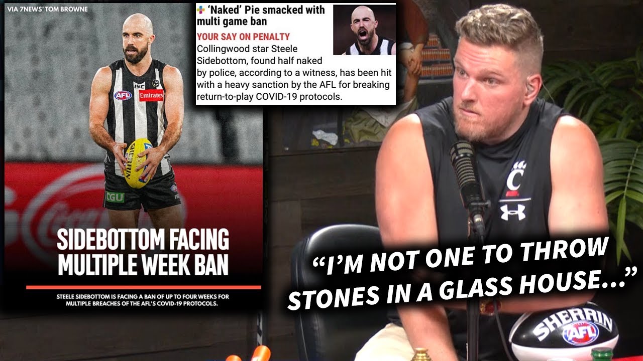 Pat McAfee Reacts To AFL Star Steele Sidebottom Being Found Half Naked & Breaking Guidelines