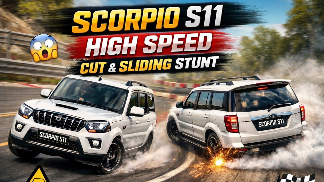 Scorpio S11 High Speed Cut & Sliding Stunt 😱 | Desi SUV Driving Game 💪 #gaming #gameplay #scorpio 