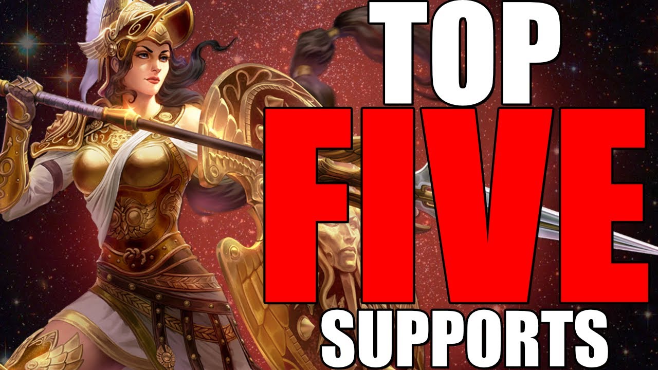 TOP 5 BEST SUPPORTS IN SMITE RIGHT NOW! WITH BUILDS AND HOW TO PLAY TEAMFIGHTS!