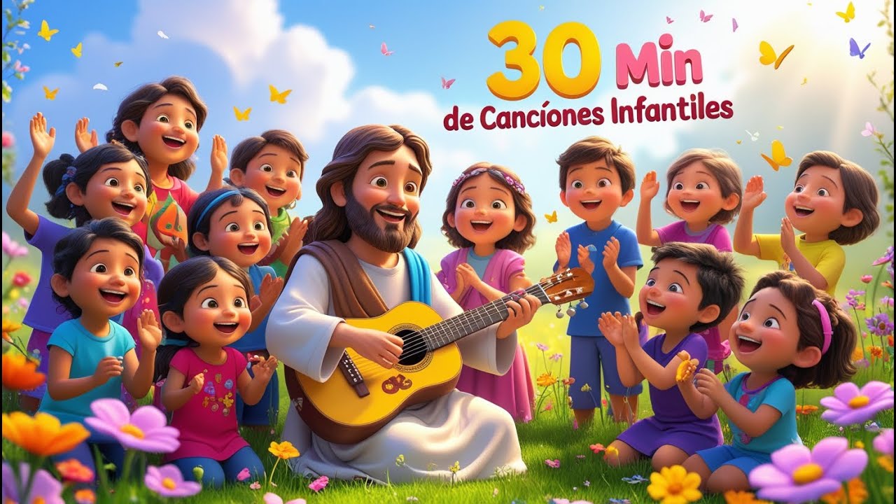30 Minutos de Canciones Cristianas Alegres para Niños — Adoración & Alabanza Infantil 🙌🎶