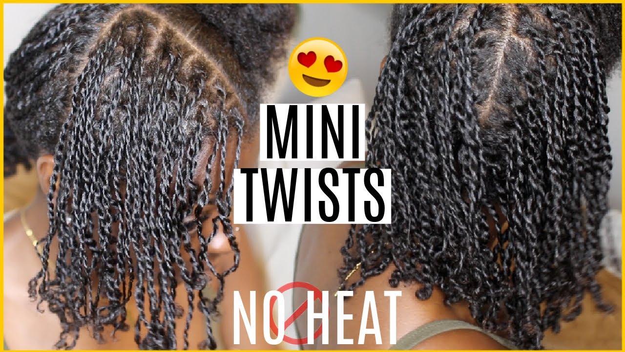 STRETCHED HEATLESS MINI TWIST | TYPE 4 HAIR