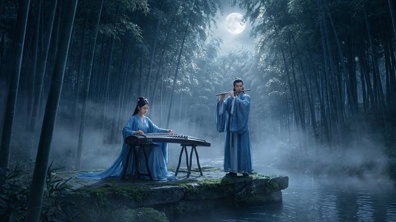 Ancient Tea House – Zen Instrumental Calm | Guzheng, Flute & Soft Ambience
