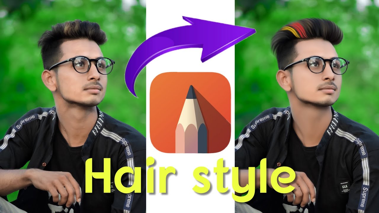 Hair style Autodesk sketchbook // new hairstyle editing tutorial