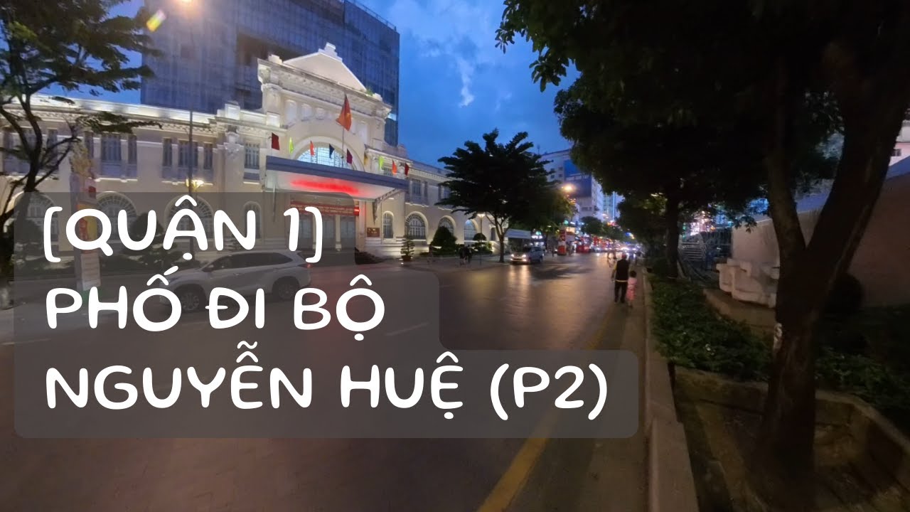 Nguyen Hue Walking Street | Saigon Night Walk (Part 2)