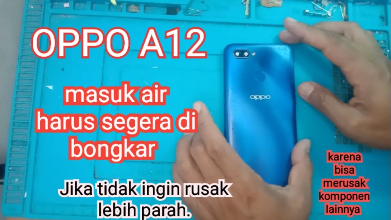 Как разобрать Oppo A12, побывавший в воде || Мобильный телефон, побывавший в воде, необходимо нем...