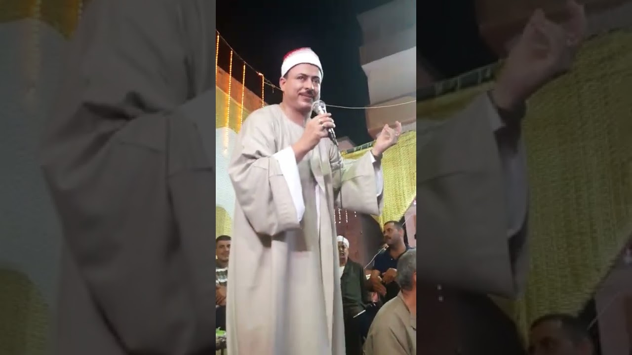 الحاج احمد مجاهد مع ابنه الشيخ محمد الصياد من قريه ميت ابو عرب شرقيه قناه احمد وحيد