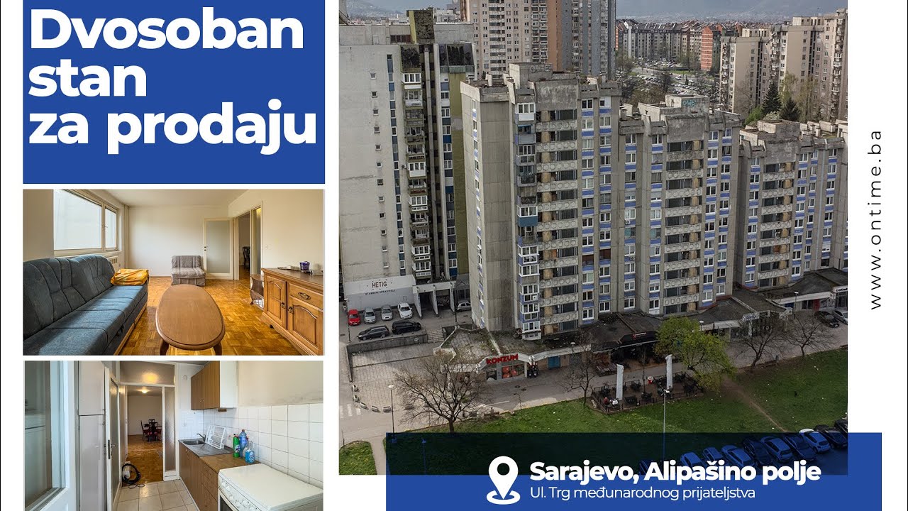 ON TIME prodaje: Stan, dvosoban, Sarajevo, Alipašino polje