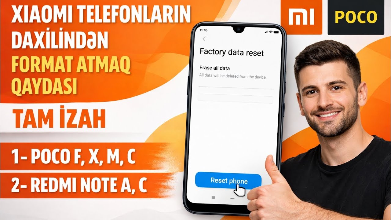 Xiaomi Telefonların Daxilindən Format Atmaq Qaydası – TAM İZAH | Poco & Redmi Note Seriyaları Üçün ✅