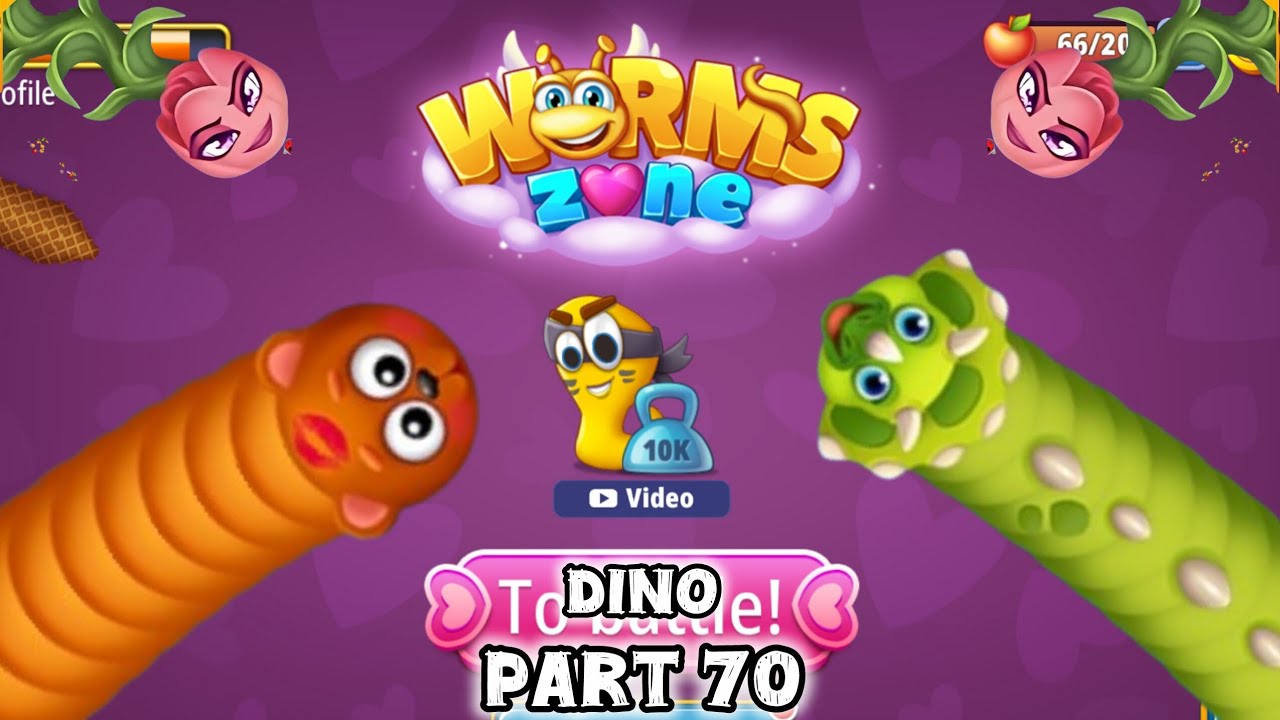 WORMS ZONE.IO BEST GAMING 2026||BIG SNAKE GAME PART 70 || DINO  WORM #WORMSZONEIO ‎⁨@pingloveryt⁩  